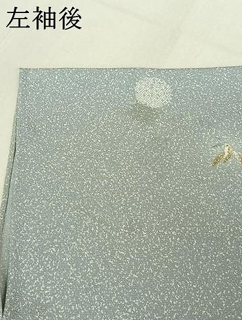 平和屋着物▽上質な小紋 単衣 舞花文 正絹 逸品 AABE6899jh