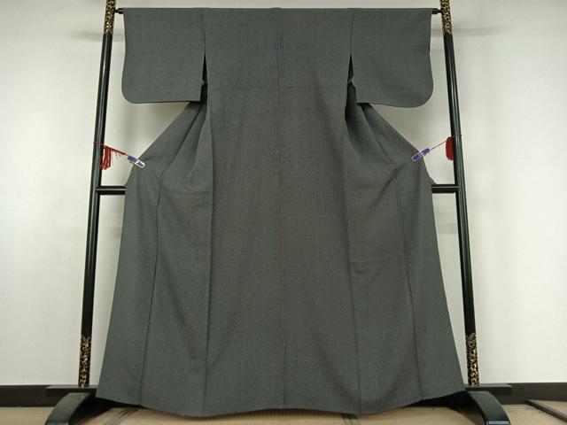 平和屋着物▽江戸小紋 彫士：住田双光・染士：服部光擴 単衣 角通し 正絹 逸品 AABE6901jh