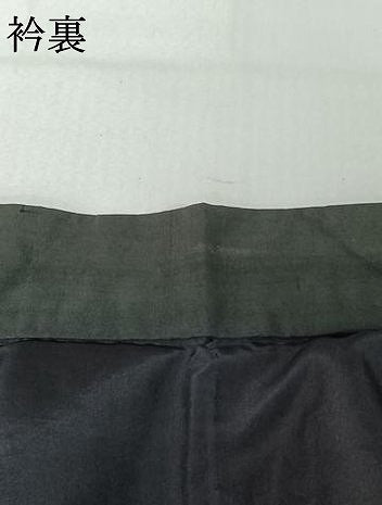 平和屋着物▽男性 長羽織 暗黒色 黒地 正絹 逸品 AABE6903jh