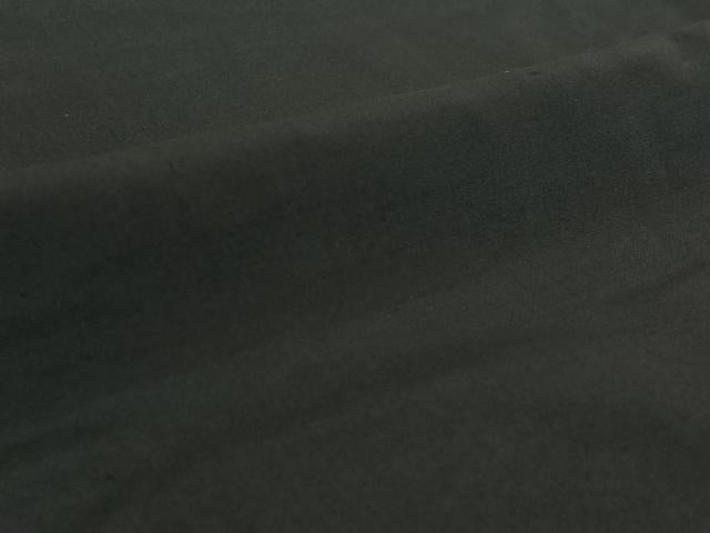 平和屋着物▽男性　長羽織　暗黒色　黒地　正絹　逸品　AABE6903jh