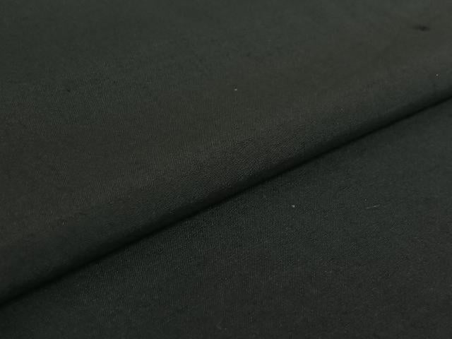 平和屋着物▽男性　長羽織　暗黒色　黒地　正絹　逸品　AABE6903jh