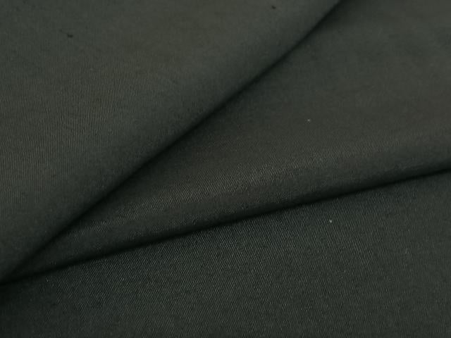 平和屋着物▽男性　長羽織　暗黒色　黒地　正絹　逸品　AABE6903jh 平和屋着物∞男性 長羽織 黒紋付 羽裏：風景文 正絹 逸品 CABC3181uaの