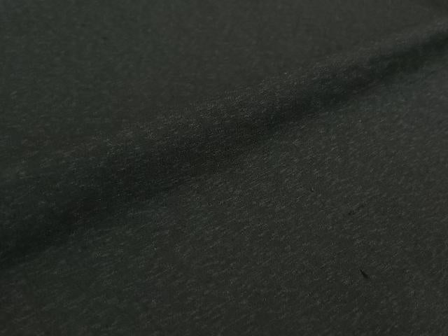 平和屋着物▽男性　長羽織　暗黒色　正絹　逸品　AABE6905jh