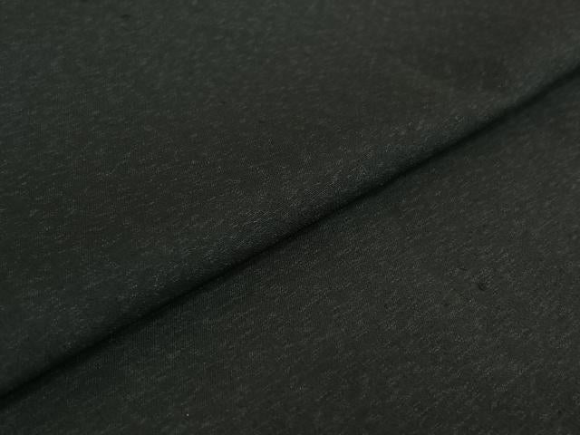 平和屋着物▽男性　長羽織　暗黒色　正絹　逸品　AABE6905jh