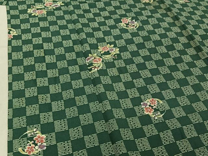 平和屋着物▽上質な小紋 単衣 花丸文 正絹 逸品 AABE6910jh