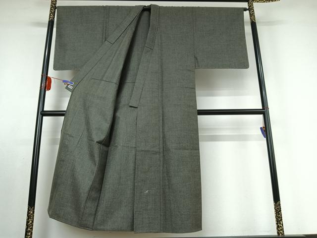 平和屋着物▽男性 紬 単衣 アンサンブル 霞文 高島屋扱い AABE6912jh