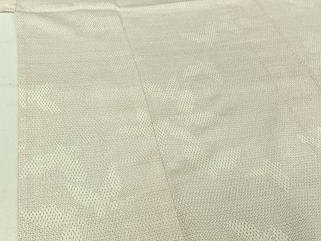 平和屋着物▽本塩沢 単衣 110亀甲 舞蝶文 正絹 逸品 AABE6919jh