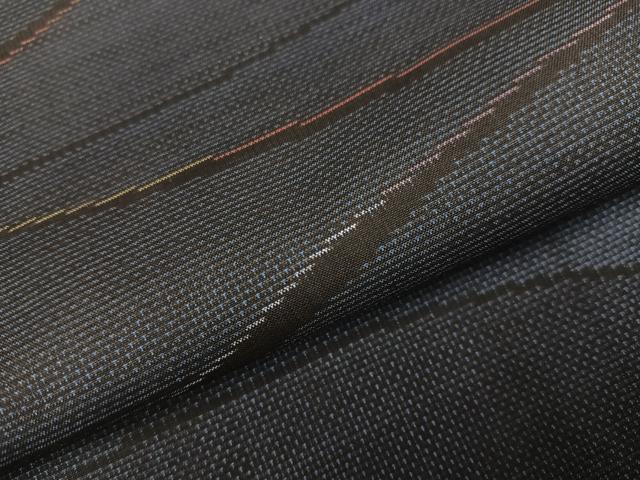 平和屋着物●本場大島紬　カタス7マルキ　霞文　正絹　逸品　未使用　AABE6940ph