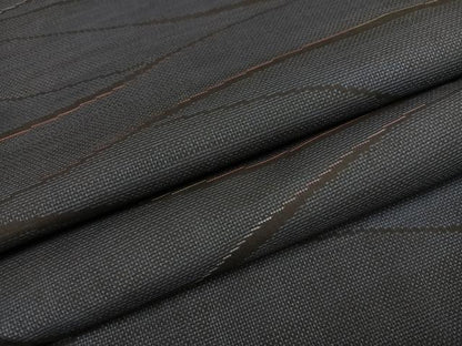 平和屋着物●本場大島紬　カタス7マルキ　霞文　正絹　逸品　未使用　AABE6940ph