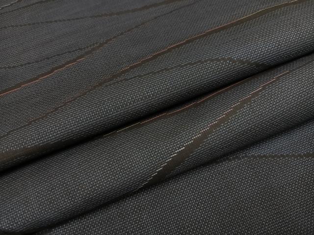 平和屋着物●本場大島紬　カタス7マルキ　霞文　正絹　逸品　未使用　AABE6940ph