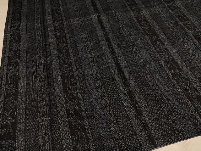 平和屋着物○本場結城紬 重要無形文化財 花間道 正絹 逸品 AABE6952ph