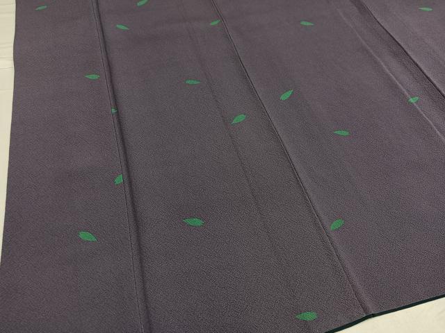 平和屋着物●世界的人形師　辻村寿三郎　ジュサブロー　小紋　桜花弁　黒地　正絹　逸品　未使用　AABD7036ph 平和屋着物○世界的人形師 辻村寿三郎 ジュサブロー 小紋 桜花弁 正絹