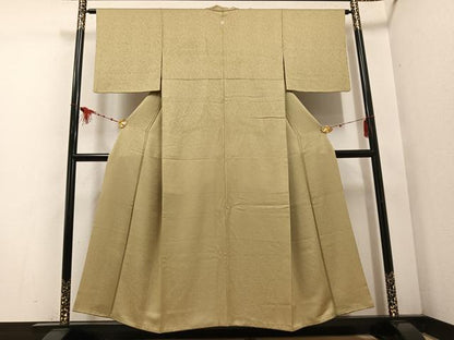 平和屋着物●上質な色無地　木蘭色　正絹　逸品　AABE6981ph