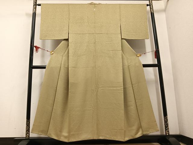 平和屋着物●上質な色無地　木蘭色　正絹　逸品　AABE6981ph