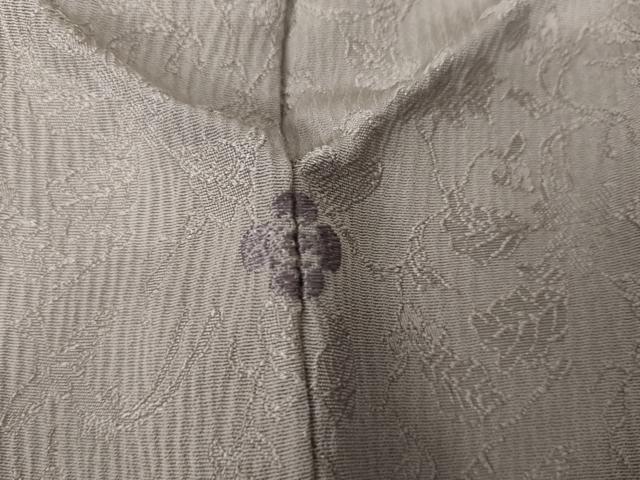 平和屋着物●上質な色無地　鳳凰花唐草地紋　竜胆色　正絹　逸品　AABE7013cs 平和屋着物○上質な色無地 鳳凰花唐草地紋 竜胆色 正絹 逸品