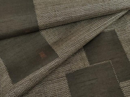平和屋着物●上質な紬 色紙重ね文 正絹 逸品 未使用 AABE7042cs