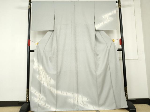 平和屋着物●訪問着　霞文　暈し染め　銀彩　正絹　逸品　AABE7089cs