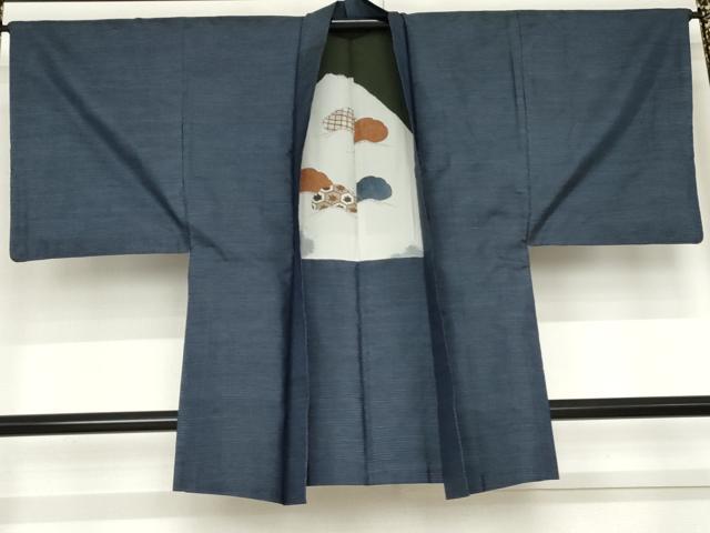 平和屋着物●男性　本場大島紬　アンサンブル　長襦袢(袷)セット　亀甲絣　正絹　逸品　AABE1987fy 平和屋着物○男性 本場大島紬 アンサンブル 長襦袢(袷)セット 亀甲絣