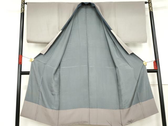 平和屋着物○男性 本場大島紬 アンサンブル 長襦袢(袷)セット 亀甲絣