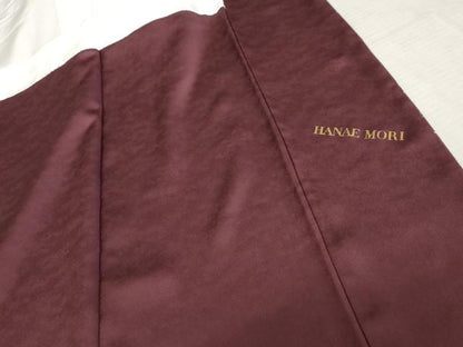 平和屋着物●森英恵・HANAE MORI　訪問着　刺繍　竜田川　金糸　金彩　ロング丈　正絹　逸品　AABE7119cs