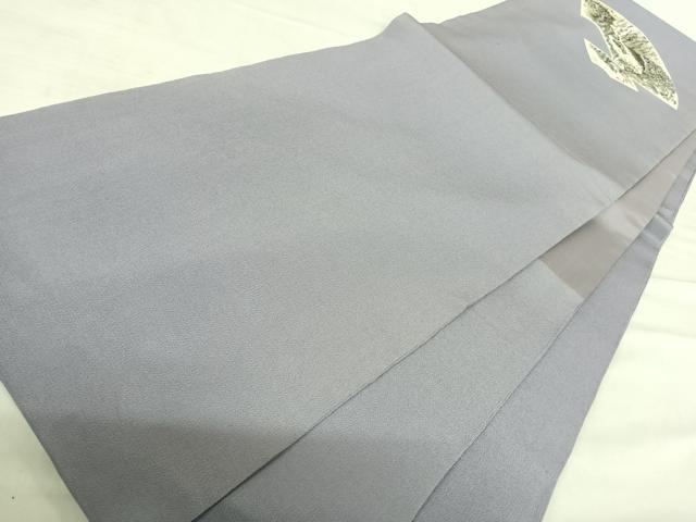 平和屋着物◎太鼓柄袋帯　引き抜き帯　作家物　手描き　地紙風景文　鬼しぼ縮緬　正絹　逸品　AABE7148yx