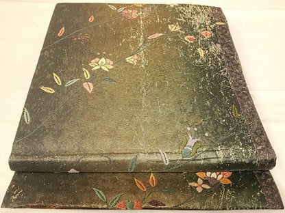 平和屋着物◎六通柄袋帯 華更紗 金糸 正絹 逸品 AABE7170yx