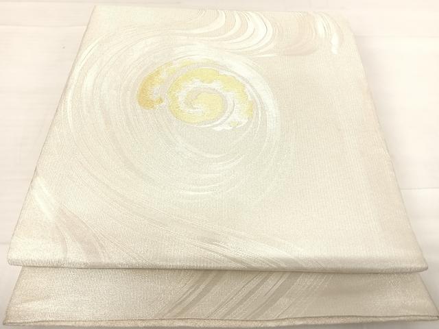 平和屋着物◎両面 全通柄袋帯 石畳文 金糸 正絹 逸品 AABE7236yx