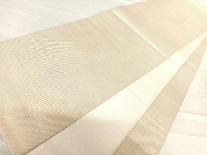 平和屋着物◎太鼓柄袋帯 抽象文様 銀糸 正絹 逸品 AABE7290yx