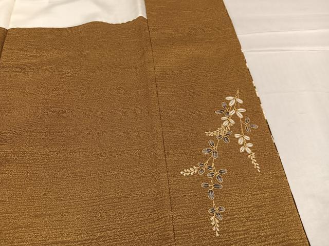 平和屋着物●訪問着 草花文 金彩 正絹 逸品 AABE7344ph