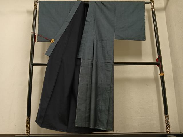 平和屋着物○男性 お召 吉祥文様 正絹 逸品 未使用 CABA4411vp 楽天