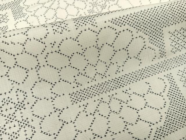 平和屋着物○本場大島紬 絞り 一元絣 花尽くし 前田秀志作 証紙付き