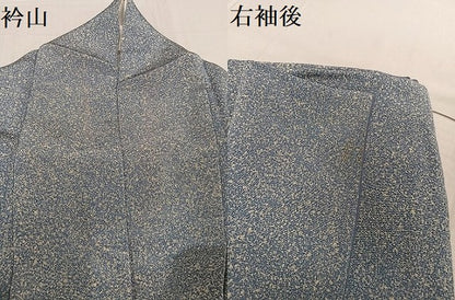 平和屋着物●訪問着 作家物 紫雲 鴛鴦 鬼しぼ縮緬 やまと誂製 正絹 逸品 AABE7381ph