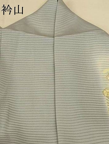 平和屋着物＊夏物 訪問着 絽 刺繍 草花文 暈し染め 金彩 正絹 逸品 AABE7405jd