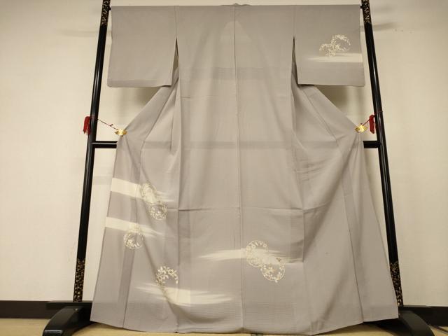 平和屋着物＊夏物 訪問着 絽 草花丸文 暈し染め 金彩 正絹 逸品 AABE7409jd