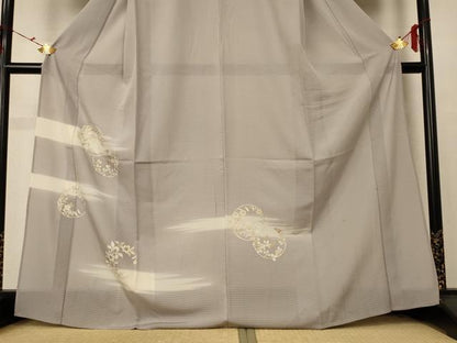 平和屋着物＊夏物 訪問着 絽 草花丸文 暈し染め 金彩 正絹 逸品 AABE7409jd