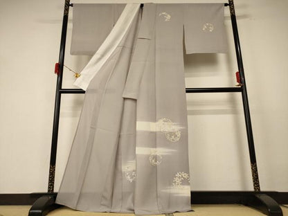 平和屋着物＊夏物 訪問着 絽 草花丸文 暈し染め 金彩 正絹 逸品 AABE7409jd