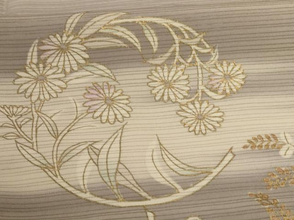 平和屋着物＊夏物 訪問着 絽 草花丸文 暈し染め 金彩 正絹 逸品 AABE7409jd