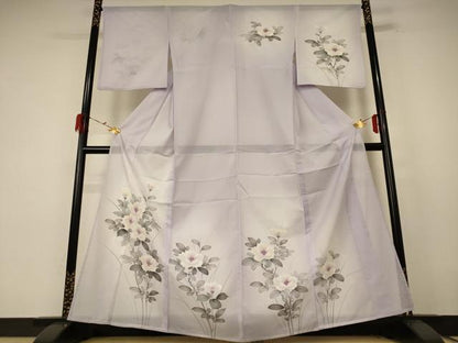 平和屋着物＊夏物 訪問着 絽 草花文 暈し染め 洗える着物 AABE7419jd