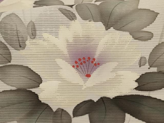 平和屋着物＊夏物 訪問着 絽 草花文 暈し染め 洗える着物 AABE7419jd