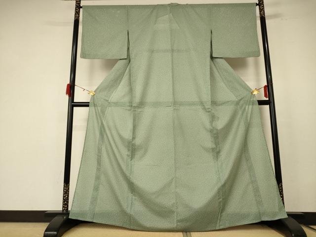 平和屋着物＊夏物 小紋 絽 霞文 洗える着物 AABE7422jd
