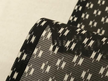 平和屋着物＊夏物 小紋 絽 幾何学文様 洗える着物 AABE7427jd