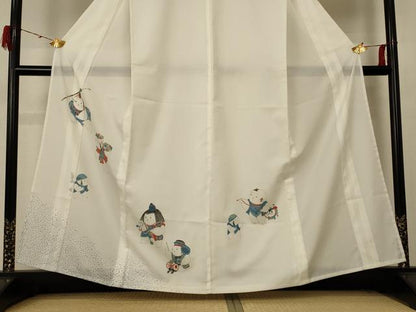 平和屋着物＊夏物　訪問着　絽　唐子　金彩　正絹　逸品　AABE7431jd