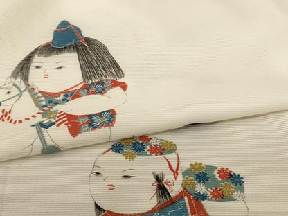 平和屋着物＊夏物　訪問着　絽　唐子　金彩　正絹　逸品　AABE7431jd