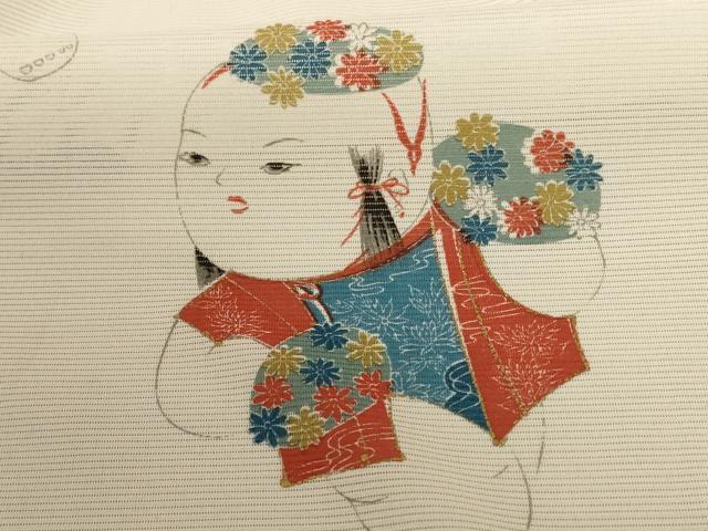 平和屋着物＊夏物　訪問着　絽　唐子　金彩　正絹　逸品　AABE7431jd