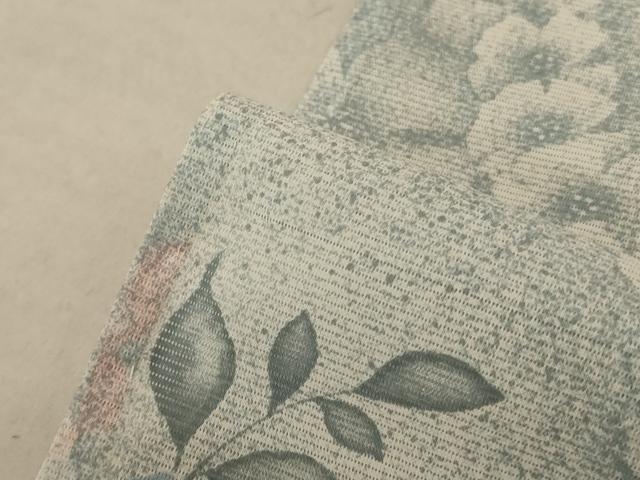 平和屋着物＊夏物 小紋 絽 草花文 洗える着物 AABE7439jd