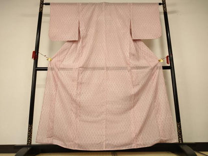 平和屋着物＊夏物 小紋 絽 網目文 洗える着物 AABE7440jd