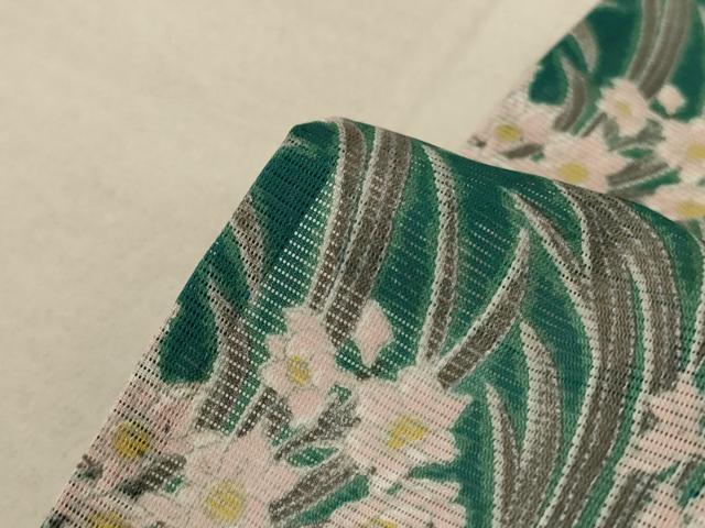 平和屋着物＊夏物 訪問着 絽 草花文 洗える着物 AABE7445jd