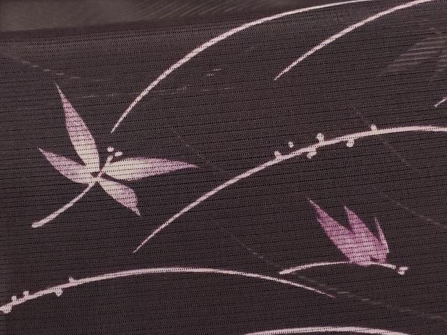 平和屋着物＊夏物 小紋 絽 蜻蛉 芝 洗える着物 AABE7446jd