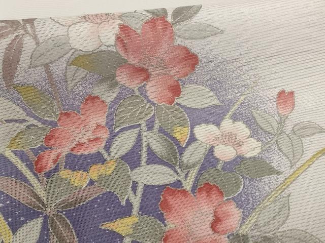 平和屋着物＊夏物　訪問着　絽　流水草花文　洗える着物　AABE7449jd 平和屋着物＊夏物 訪問着 絽 流水草花文 洗える着物 AABE7449jd