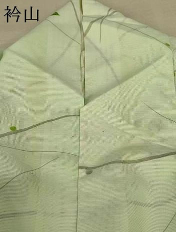 平和屋着物＊夏物 小紋 絽 楓文 洗える着物 AABE7451jd